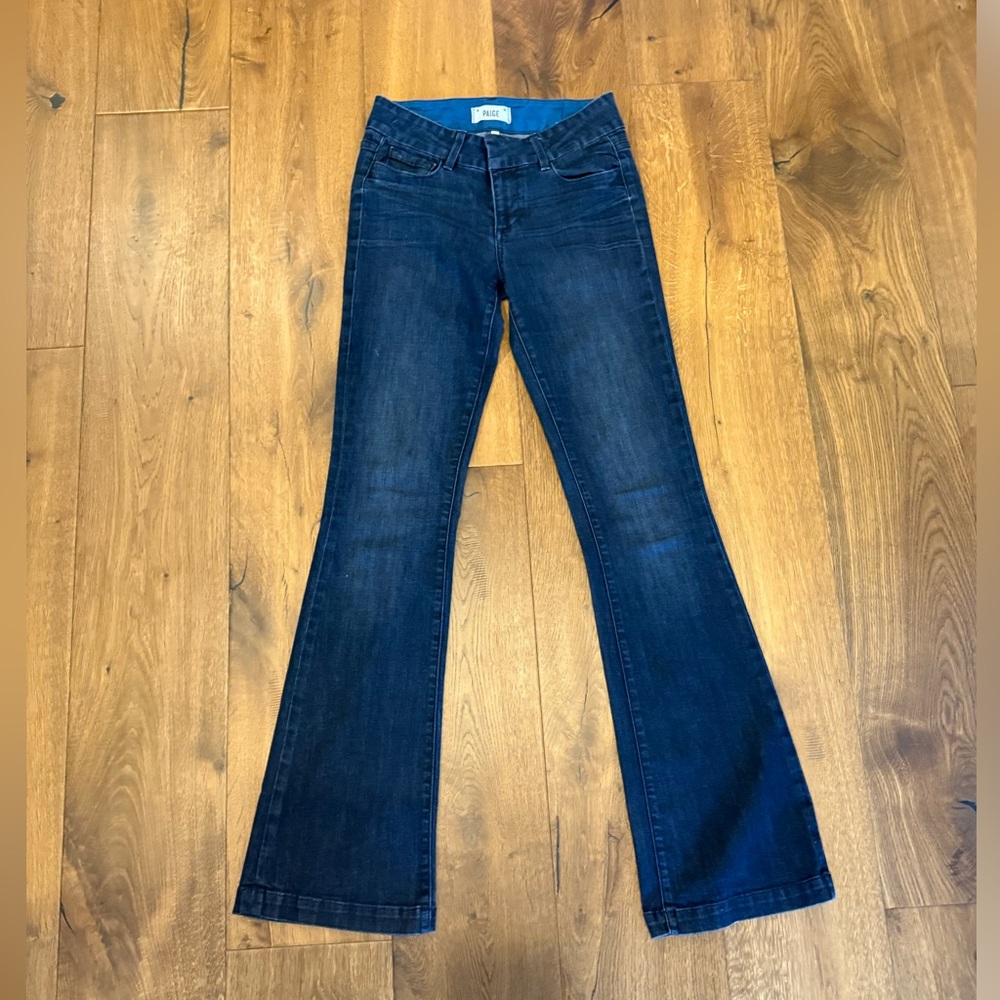 PAIGE boot cut dark denim jeans size 28